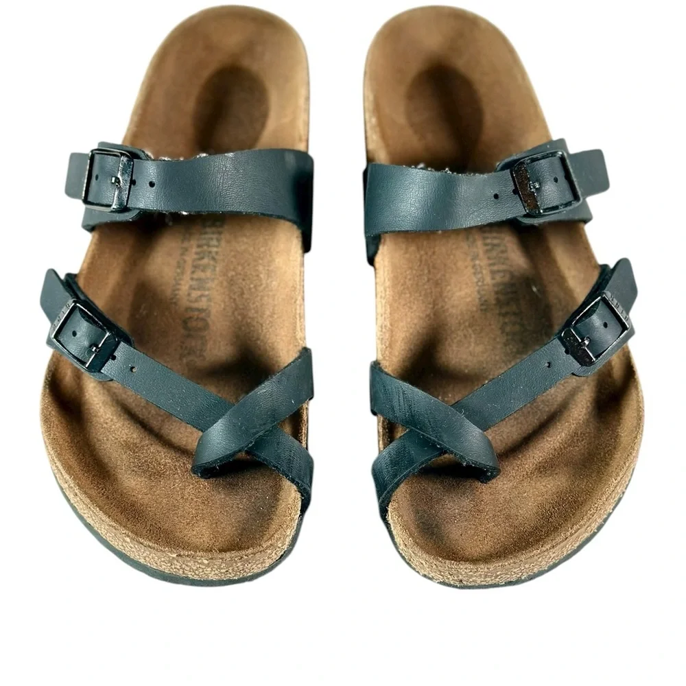 Birkenstock Women’s Mayari Birko Flor Sandals in Black US 5 - Picture 6 of 14